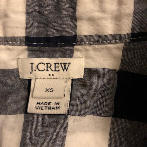 J. Crew Factory Gingham Short-Sleeved Popover Shirt - Picture 5 of 5